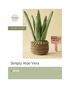 Simply Aloe Vera Crochet Pattern in Scheepjes Catona 4 Ply By EmKatCrochet