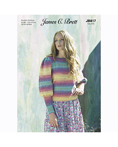 James C. Brett Shhh DK 817 Sweater Knitting Pattern Kit