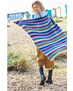 Stylecraft Garter Stitch Blanket Knitting Pattern in Highland Heathers DK