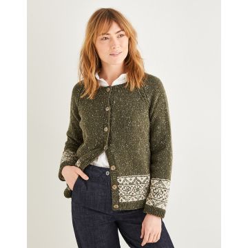 Sirdar Haworth Tweed Womens Yorkshire Fairisle Cardigan 10156 81-137cm 32-54 - Downloadable