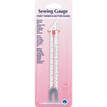 Hemline Sewing Knitting and Button Gauge  10cm