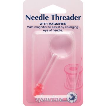 Hemline Needle Threader with Magnifier  