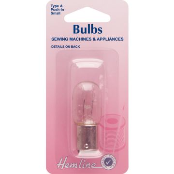 Hemline Bayonet Sewing Machine Bulb: Small  20 x 48mm