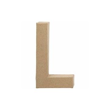 Papier Mache Large Letter L  20.5cm