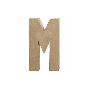 Papier Mache Large Letter M  20.5cm