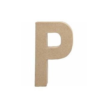 Papier Mache Large Letter P  20.5cm