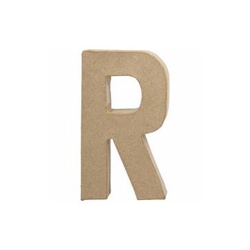 Papier Mache Large Letter R  20.5cm