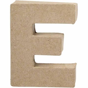 Papier Mache Small Letter E  10cm