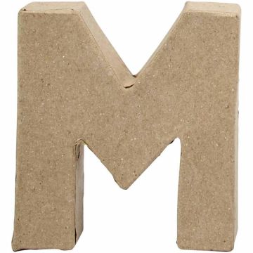 Papier Mache Small Letter M  10cm