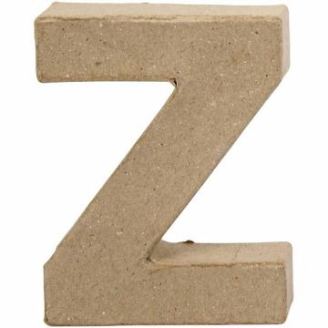 Papier Mache Small Letter Z  10cm