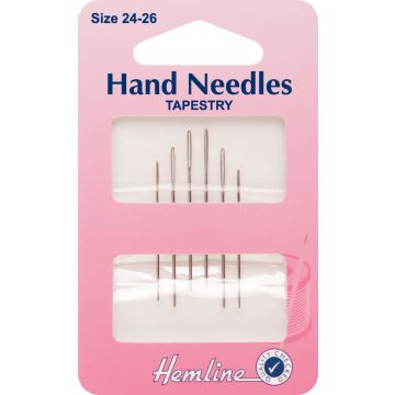 Hemline Hand Sewing Tapestry Needle  24 to 26