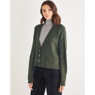 Sirdar Haworth Tweed - Womens Crew Neck Cable Sweater 10146 81-137cm or 32-54 - Downloadable