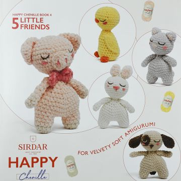 Sirdar HAPPY CHENILLE 100% Polyester Amigurumi Craft Crochet Yarn 15g Balls