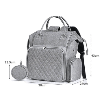 Yarn Storage Backpack Bag Grey L28 W24 H43cm