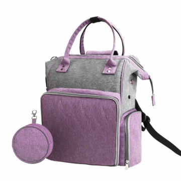 Yarn Storage Backpack Bag Purple L28 W24 H43cm