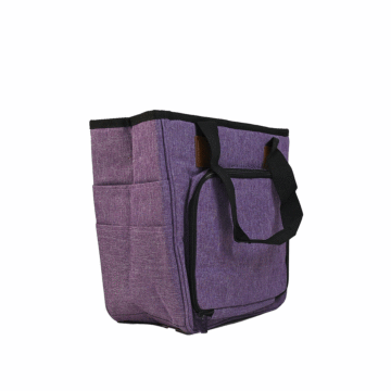 Yarn Tote Storage Bag Small Purple 28 x 14 x 27cm