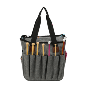 Yarn Tote Storage Bag Small Grey 28 x 14 x 27cm