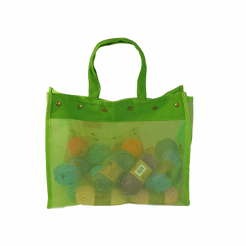 Mesh Tote Bag 3 Pieces Green 