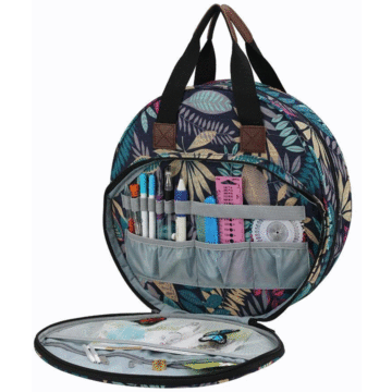 Embroidery Kit Bag Blue 35 x 35 x 13cm