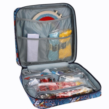 Embroidery Kit Bag Blue 