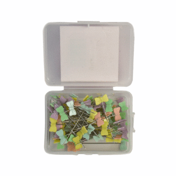 Bow Hobby Pins 100 Pieces Pastel 