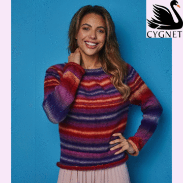 Cygnet Boho Spirit Simple Cosmic Sweater CY1540 Knitting Pattern Kit 