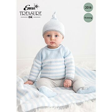 Emu Treasure DK Baby Set 2016 Knitting Pattern  Birth to 24 Months