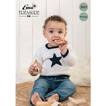 Emu Treasure DK Big-Star Baby Jumper 2023 Knitting Pattern  Birth to 24 Months