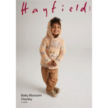 Hayfield Baby Blossom Duffle Coat 5566 Knitting Pattern Kit