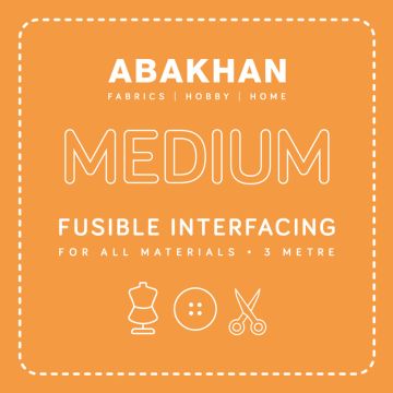 Pack of Medium Fusible Interfacing White 3m x 90cm