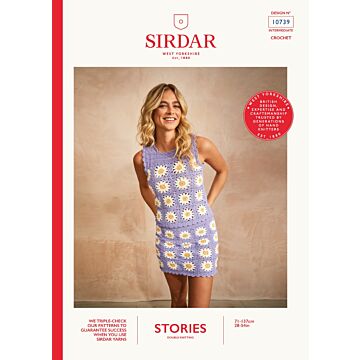 Sirdar Stories DK Boulevard Blossoms Co-ord 10739 Crochet Pattern Download