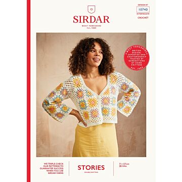 Sirdar Stories DK Urban Hues Cardigan 10740 Crochet Pattern Download