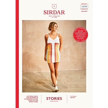 Sirdar Stories DK Downtown Slip Dress 10744 Crochet Pattern Download