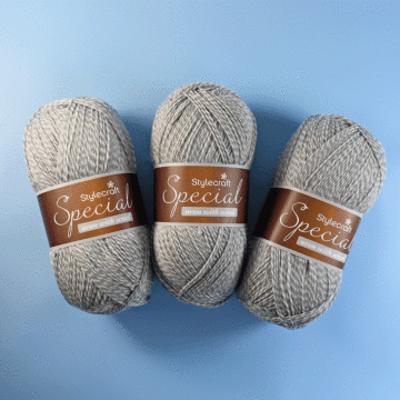 Stylecraft Special Aran with Wool Marl Value Pack - 3 x 400g Balls