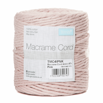 Trimits Macrame Cord – 4mm – 50m – Wool and Crafts – Buy yarn, wool,  needles and other knitting and crafting Supplies online with fast delivery