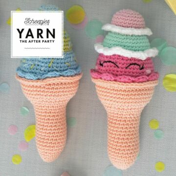 Scheepjes Yarn The After Party No56 Ice Cream Rattle Crochet Pattern Kit