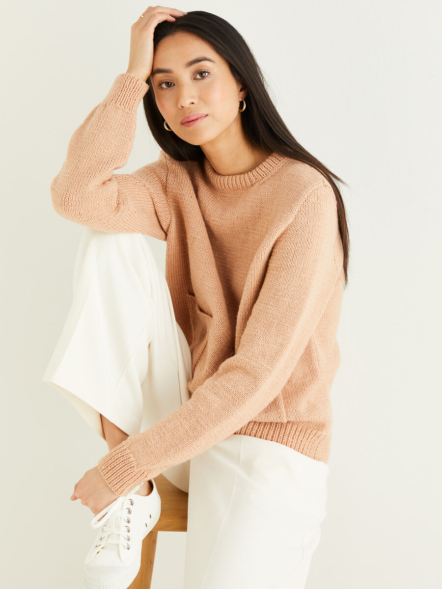 Image of Hayfield Soft Twist DK Ladies Front Pocket Sweater
