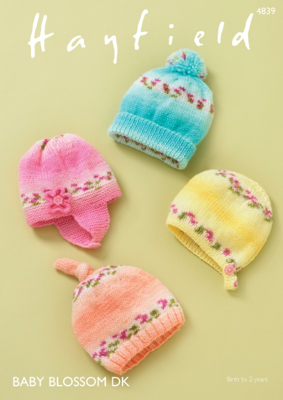 Image of Hayfield Baby Blossom DK Hats