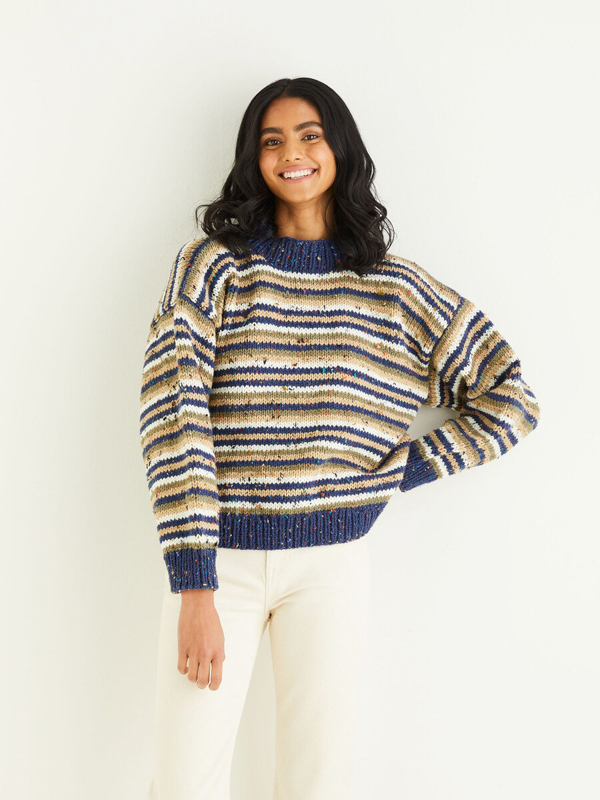 Image of Hayfield Bonus Chunky Tweed Ladies Sweater