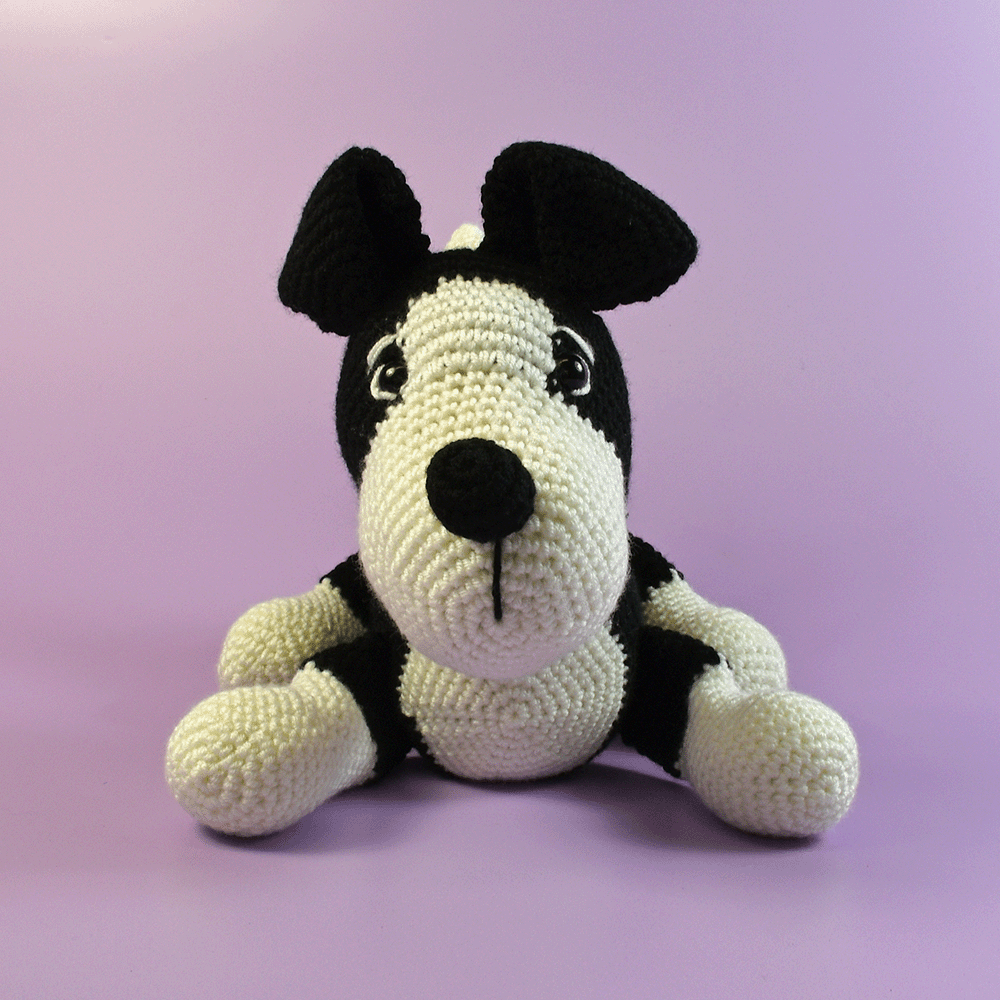 Image of WoolPups Border Collie Crochet in WoolBox Imagine Classic DK